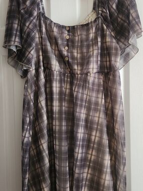 ARULA Plaid Mini Dress